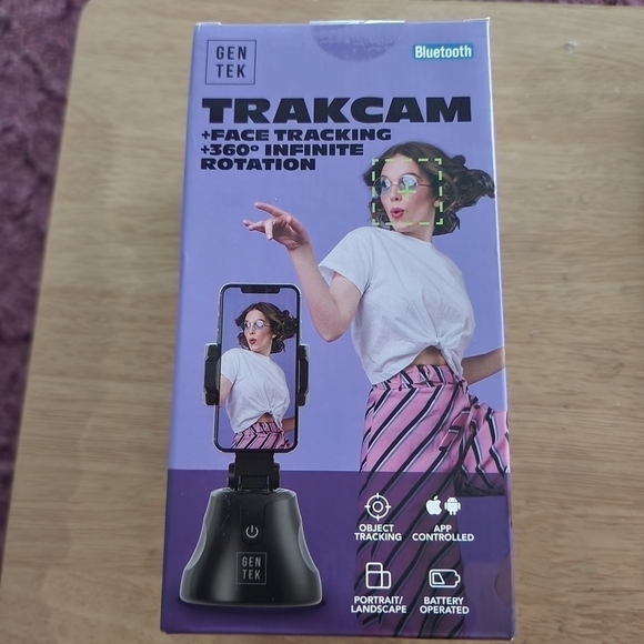 Motion Tracking Mount for SmartPhone - 360 Swivel - Face & Object Tracker, Black - Picture 1 of 2